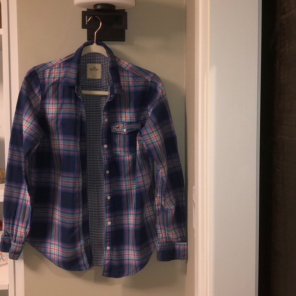 Hollister Plaid Button Down Shirt - Picture 1 of 6
